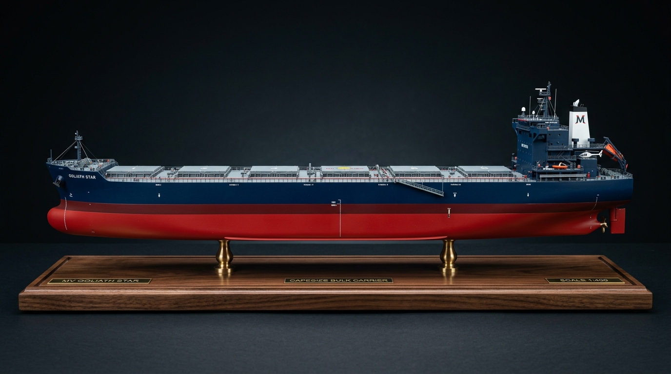 Capesize & Panamax Bulk Carrier 3D scale model