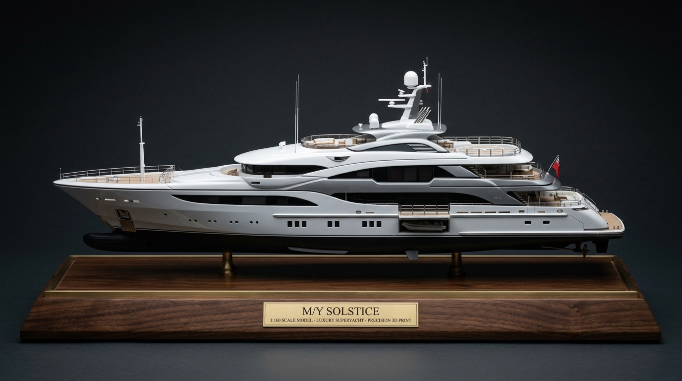 Luxury Motor Yacht / Superyacht 3D scale model
